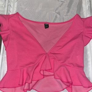 Hot Pink Crop Top